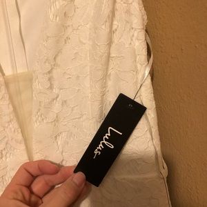 Lulu’s Everly white lace Macy dress